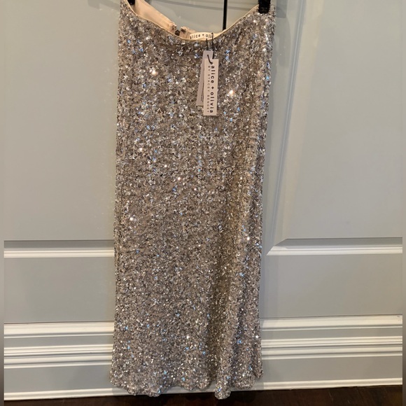 ALICE+OLIVIA SEQUINED SKIRT - Picture 12 of 15